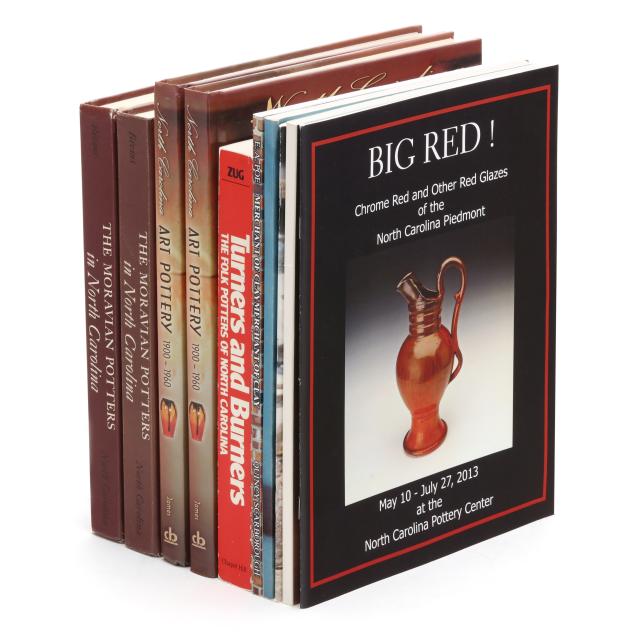 group-of-books-on-north-carolina-pottery-including-two-signed-and-two-limited-edition