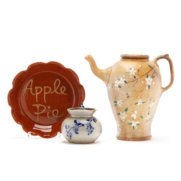 three-vintage-north-carolina-pottery-items