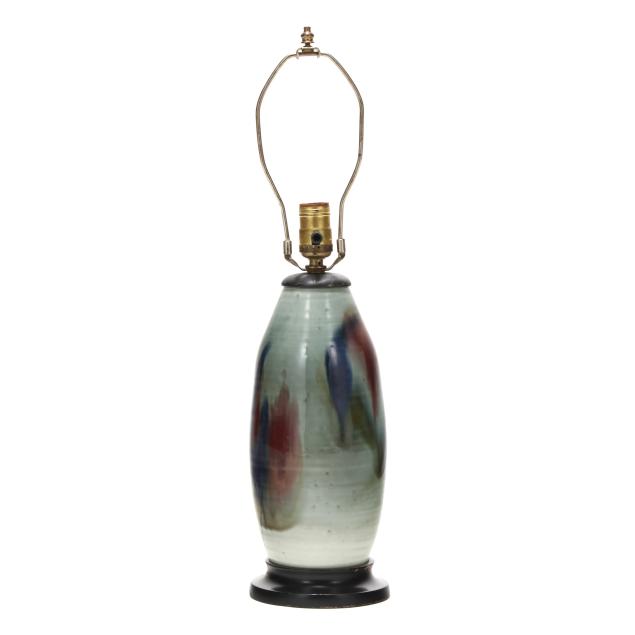 sally-bowen-prange-nc-1927-2007-pottery-lamp