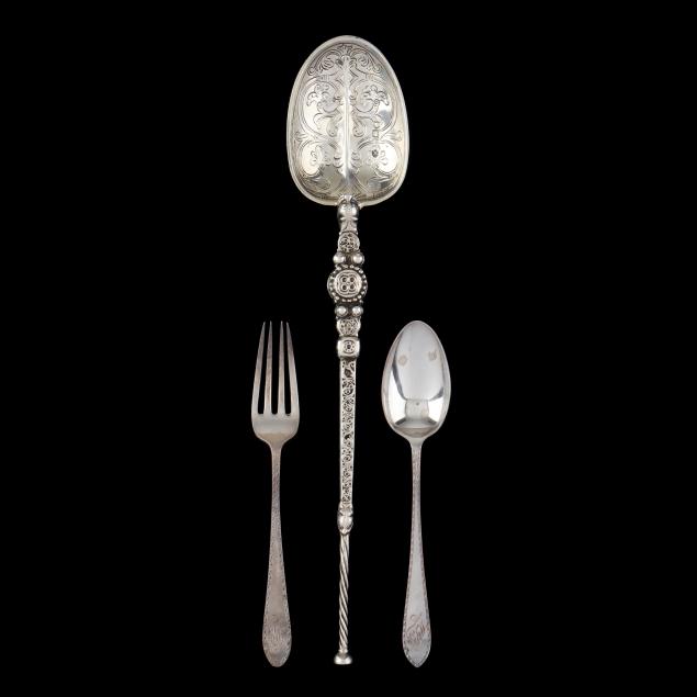 three-pieces-of-edwardian-silver-flatware
