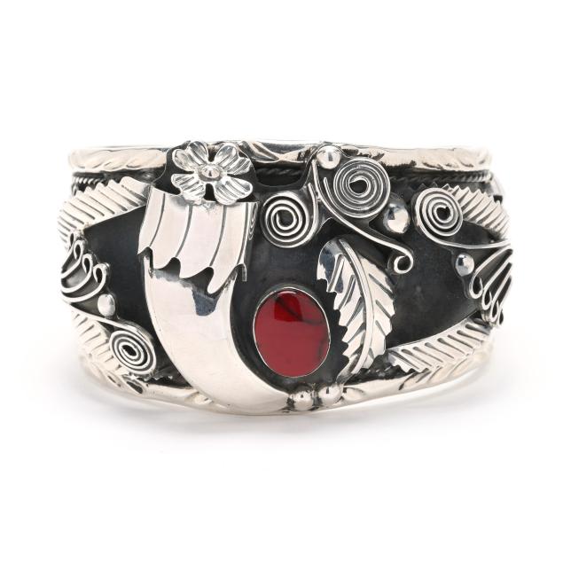 sterling-silver-and-jasper-cuff-bracelet-mexico