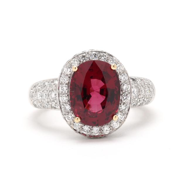 white-gold-synthetic-spinel-and-diamond-ring