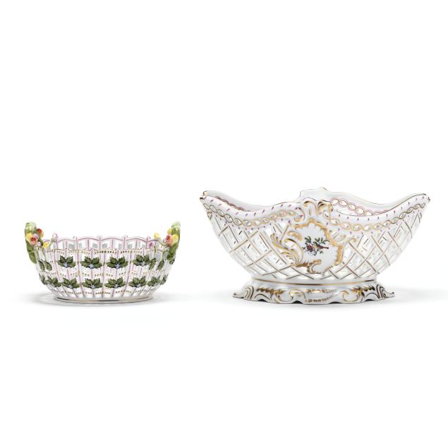 two-herend-i-rothschild-bird-i-open-weave-baskets