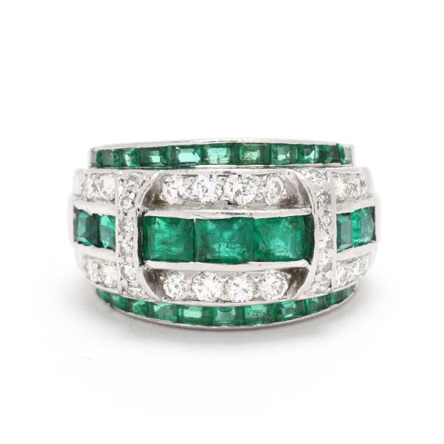 art-deco-platinum-diamond-and-emerald-ring