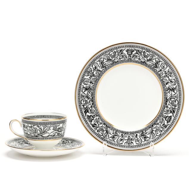 a-group-of-wedgewood-i-florentine-black-i-dinnerware