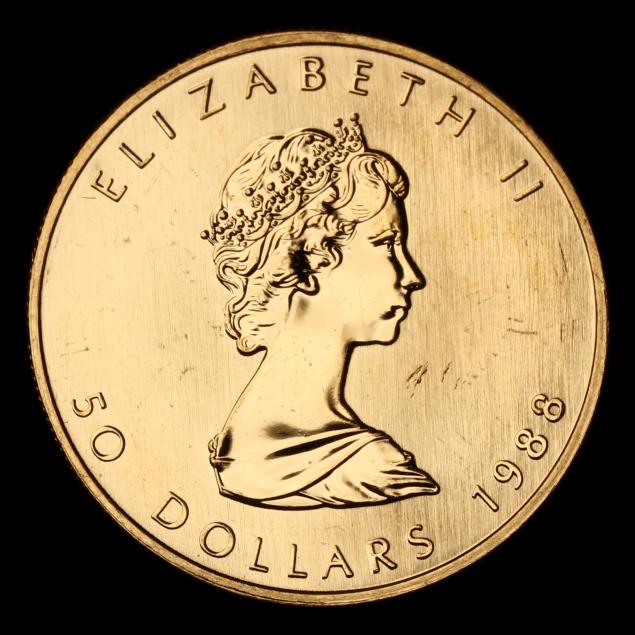 canada-1988-50-maple-leaf-one-ounce-gold-coin