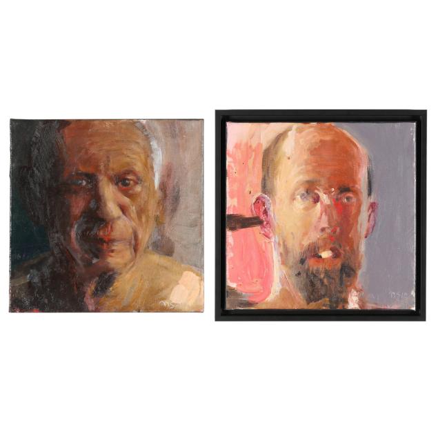 noah-saterstrom-american-20th-century-i-self-portrait-pablo-picasso-i-two-works