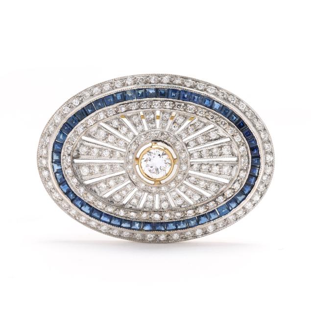 bi-color-gold-diamond-and-sapphire-brooch