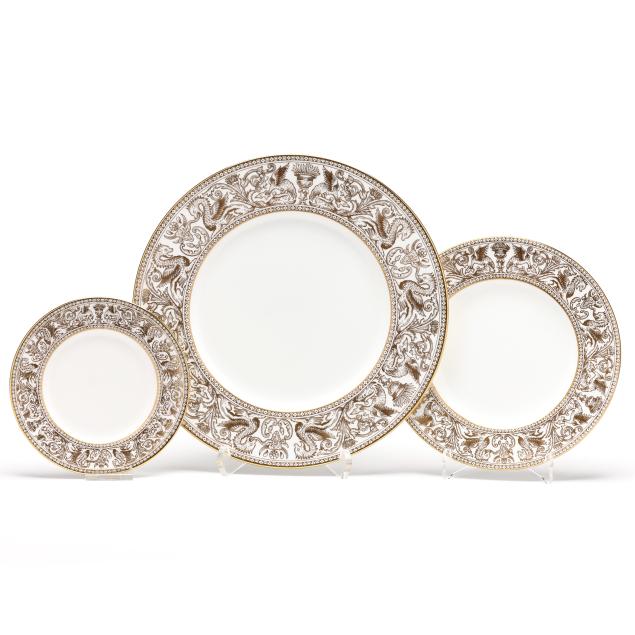 a-group-of-wedgewood-i-gold-florentine-i-plates