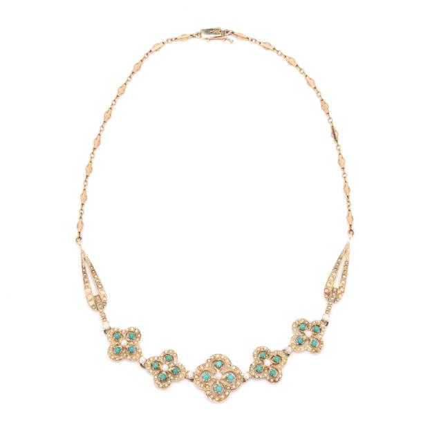 gold-turquoise-and-pearl-necklace