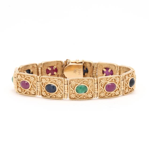 gold-and-gem-set-bracelet