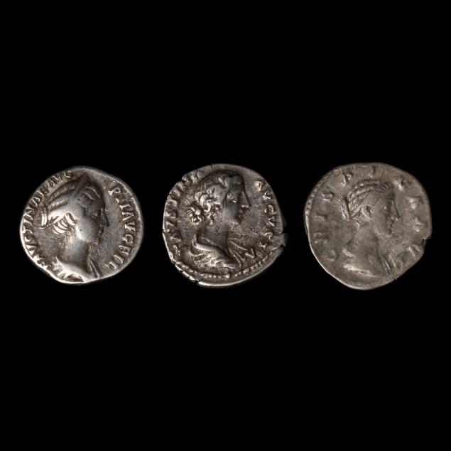 three-silver-denarii-of-2nd-century-empresses