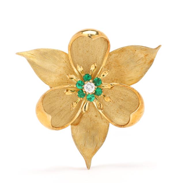 gold-and-gem-set-floral-motif-brooch