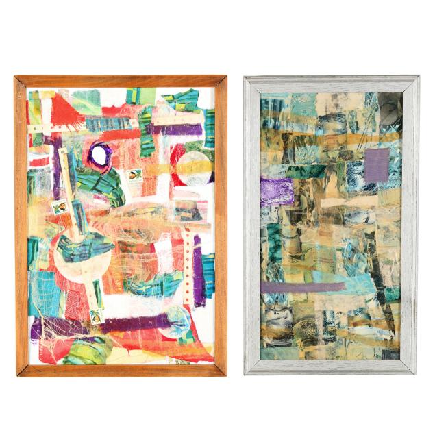 lynn-moody-igoe-american-1937-2006-two-framed-mixed-media-collages