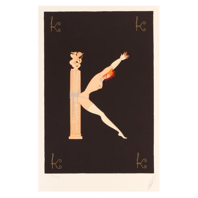 erte-romaine-de-tirtoff-russian-french-1892-1990-i-k-i-from-the-i-alphabet-i-series