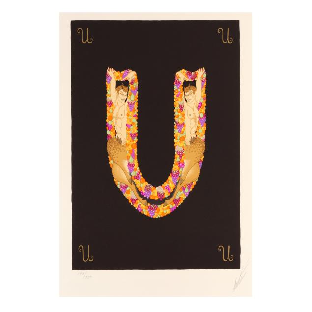 erte-romaine-de-tirtoff-russian-french-1892-1990-i-u-i-from-the-i-alphabet-i-series