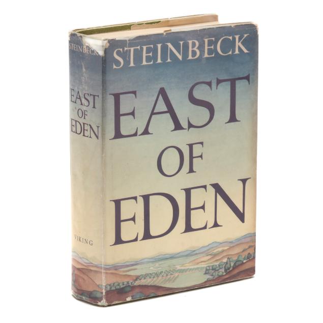 first-trade-edition-of-steinbeck-s-i-east-of-eden-i-in-dust-jacket