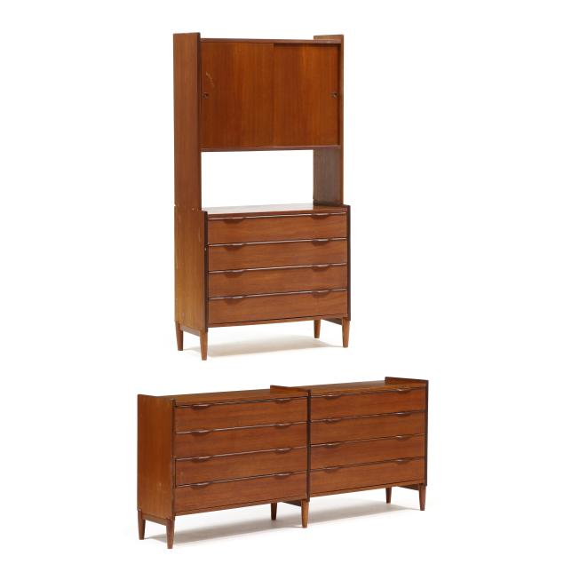 danish-modern-teak-double-dresser-and-chifforobe