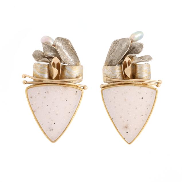 mixed-metal-druzy-quartz-earrings-wren-hendrickson