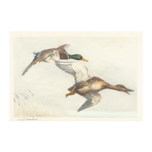 leon-danchin-french-1887-1938-i-canards-sauvages-i