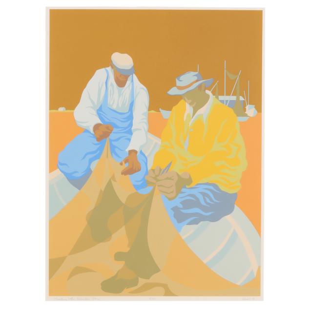 claude-howell-nc-1915-1997-i-noonday-glare-mending-nets-i