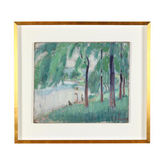 jules-ghobert-belgian-1881-1971-park-scene-with-figures