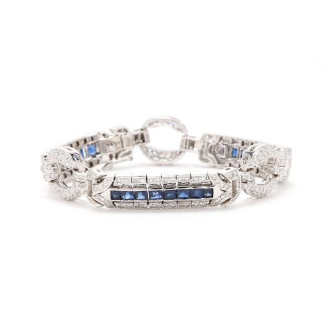 white-gold-diamond-and-sapphire-bracelet
