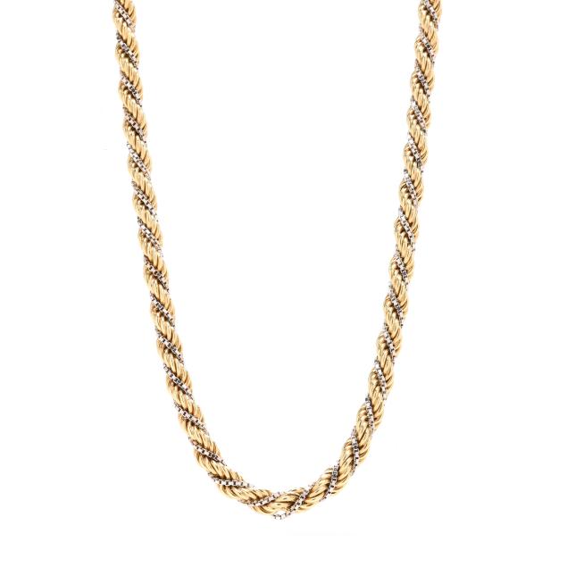 bi-color-gold-rope-twist-necklace