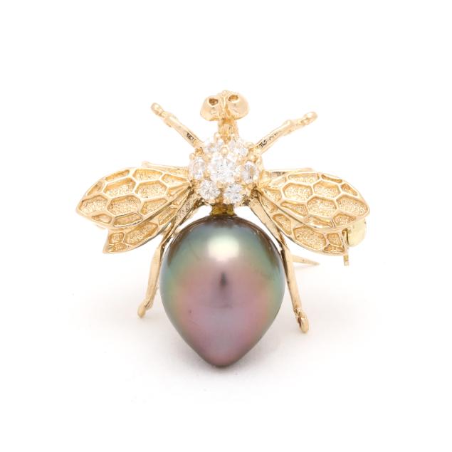 gold-tahitian-pearl-and-diamond-bee-brooch