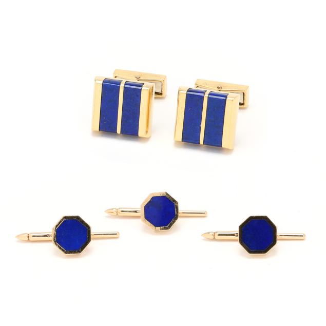 gold-and-lapis-lazuli-cufflinks-and-shirt-studs