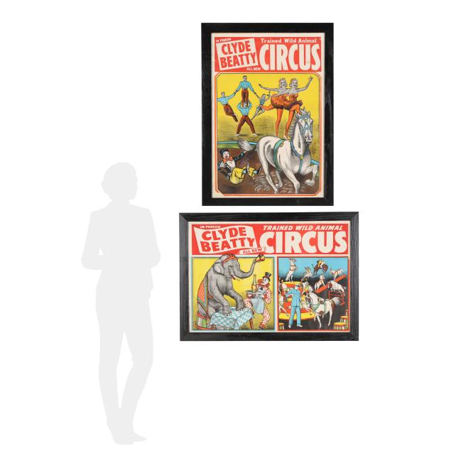 two-vintage-circus-posters-i-clyde-beatty-trained-wild-animal-circus-i