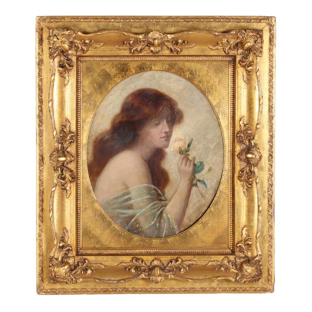 pre-raphaelite-school-mid-19th-century-red-haired-beauty-with-rose