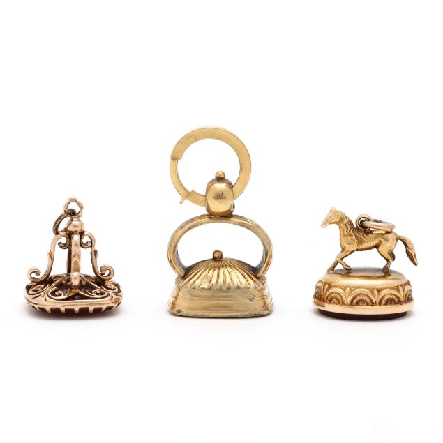 group-of-three-red-stone-watch-fobs