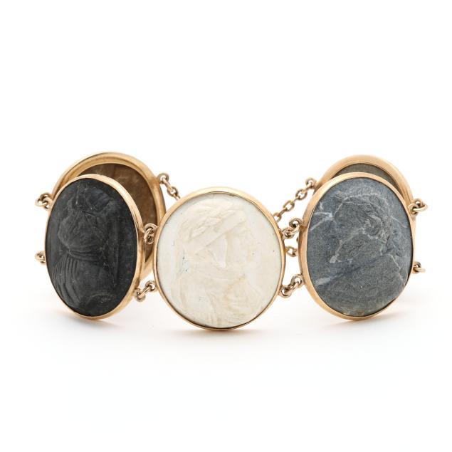 antique-grand-tour-gold-filled-and-lava-stone-cameo-bracelet