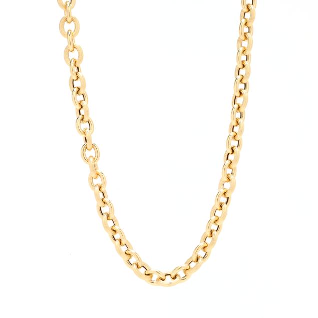 gold-chain-link-necklace-italy