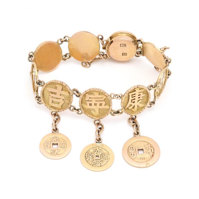 gold-chinese-symbols-medallion-bracelet
