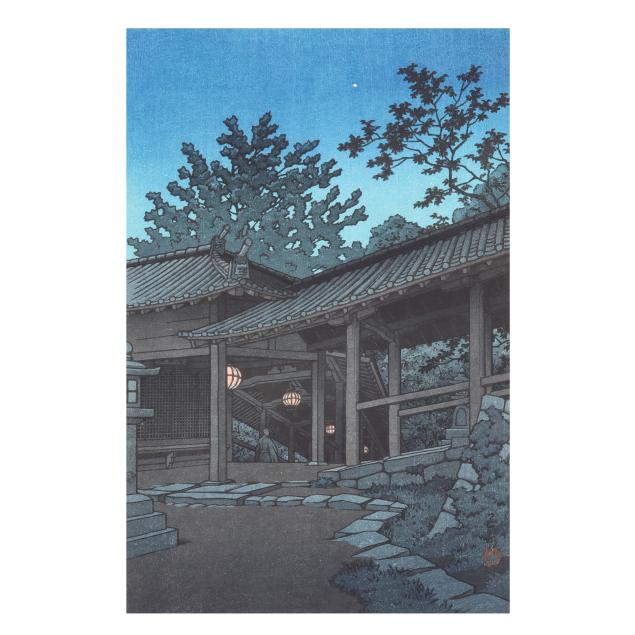 kawase-hasui-japanese-1883-1957-i-night-at-hasedera-temple-i