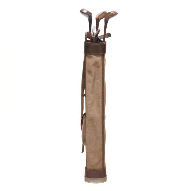 vintage-par-bag-golf-bag-with-10-clubs