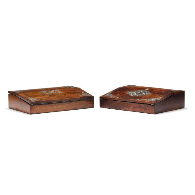 two-antique-inlaid-rosewood-lap-desks