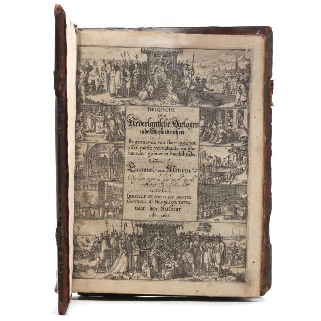 scarce-second-volume-of-emanuel-van-meteren-s-book-on-dutch-history-with-first-appearance-in-print-of-henry-hudson-s-voyage