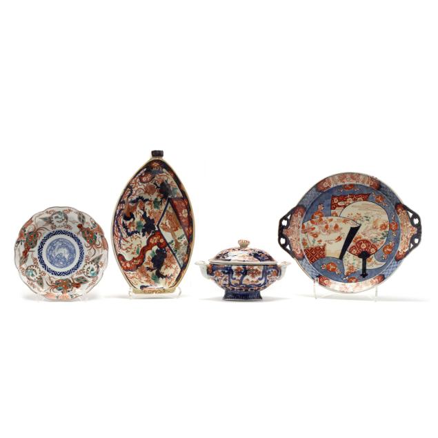 a-group-of-japanese-imari-porcelain