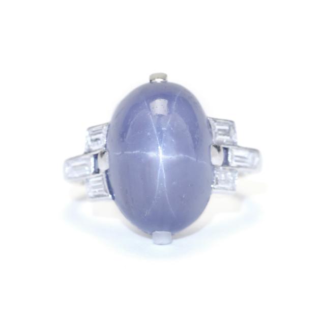 antique-platinum-star-sapphire-and-diamond-ring