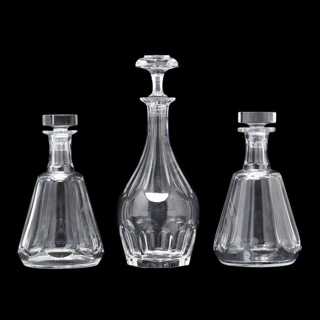 baccarat-three-crystal-decanters