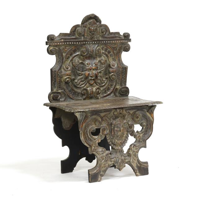 renaissance-revival-carved-walnut-hall-chair