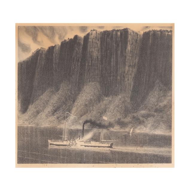 james-e-allen-american-1894-1964-i-view-of-a-paddle-wheel-steamship-i