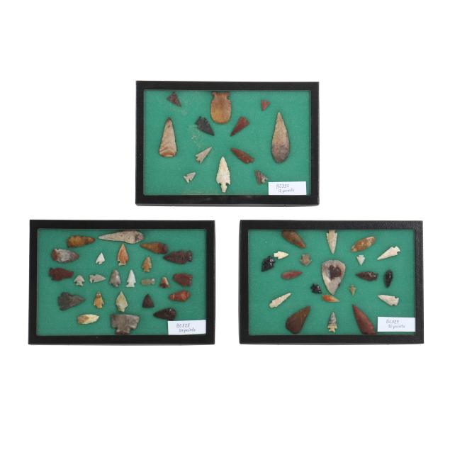 vintage-collection-of-fifty-six-indian-arrowheads-from-idaho