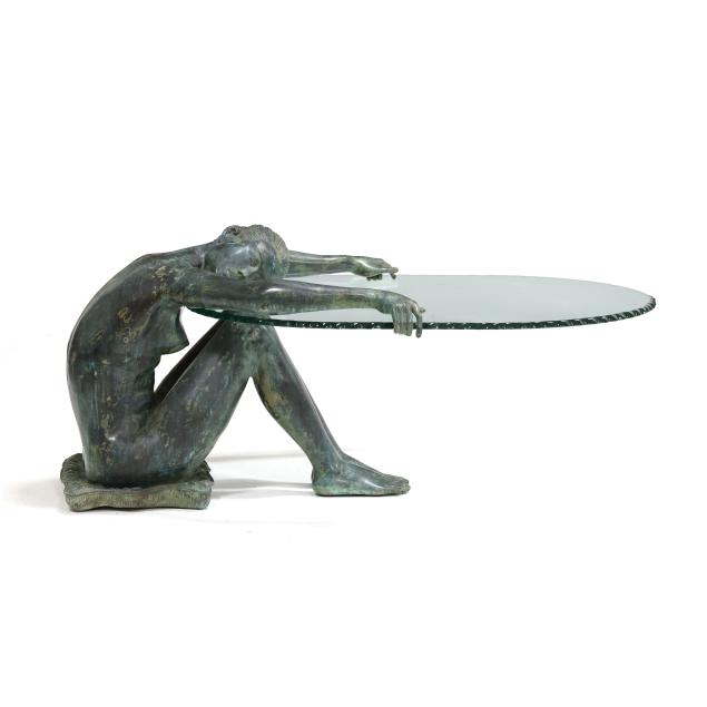 figural-bronze-and-glass-coffee-table