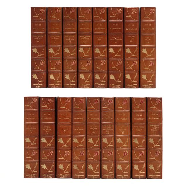 beautifully-bound-limited-flaubert-edition-of-the-works-of-guy-de-maupassant