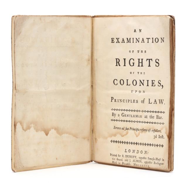a-pamphlet-examining-the-colonial-resistance-to-the-stamp-act-1766