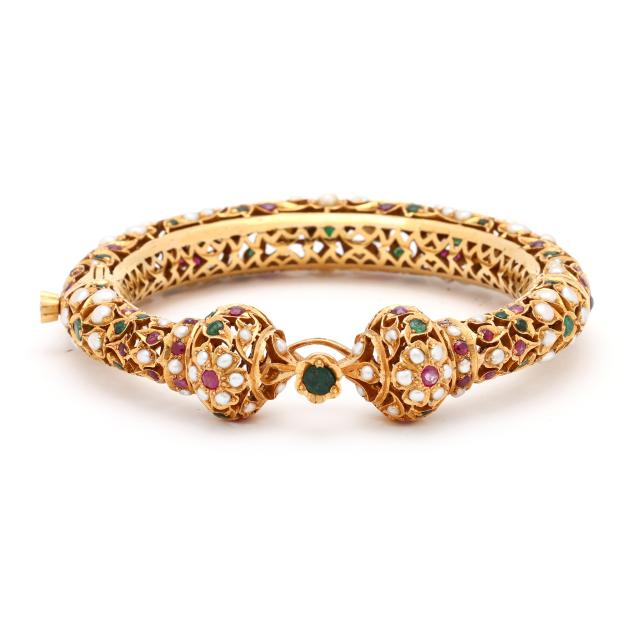 gold-and-multi-gemstone-bangle-bracelet